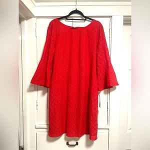 Sharagano red dress